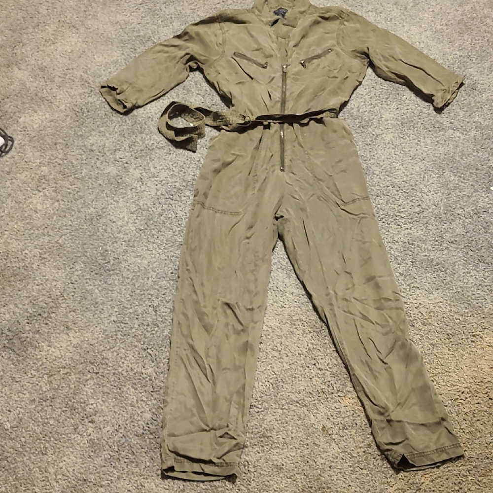 Abercrombie & Fitch Olive Jumpsuit
